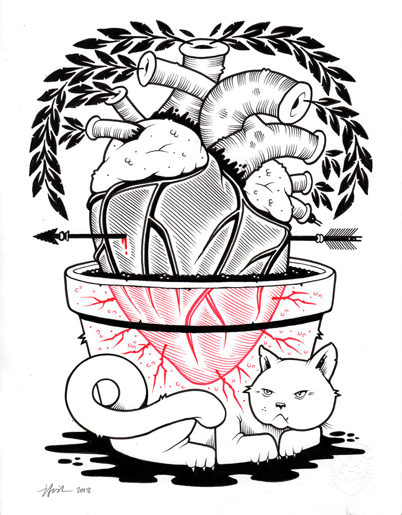 Jeremy Fish "Grow" Drawing