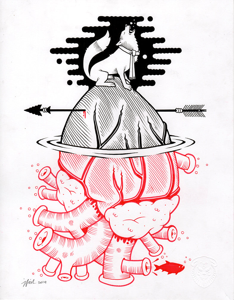 Jeremy Fish "Night" Drawing