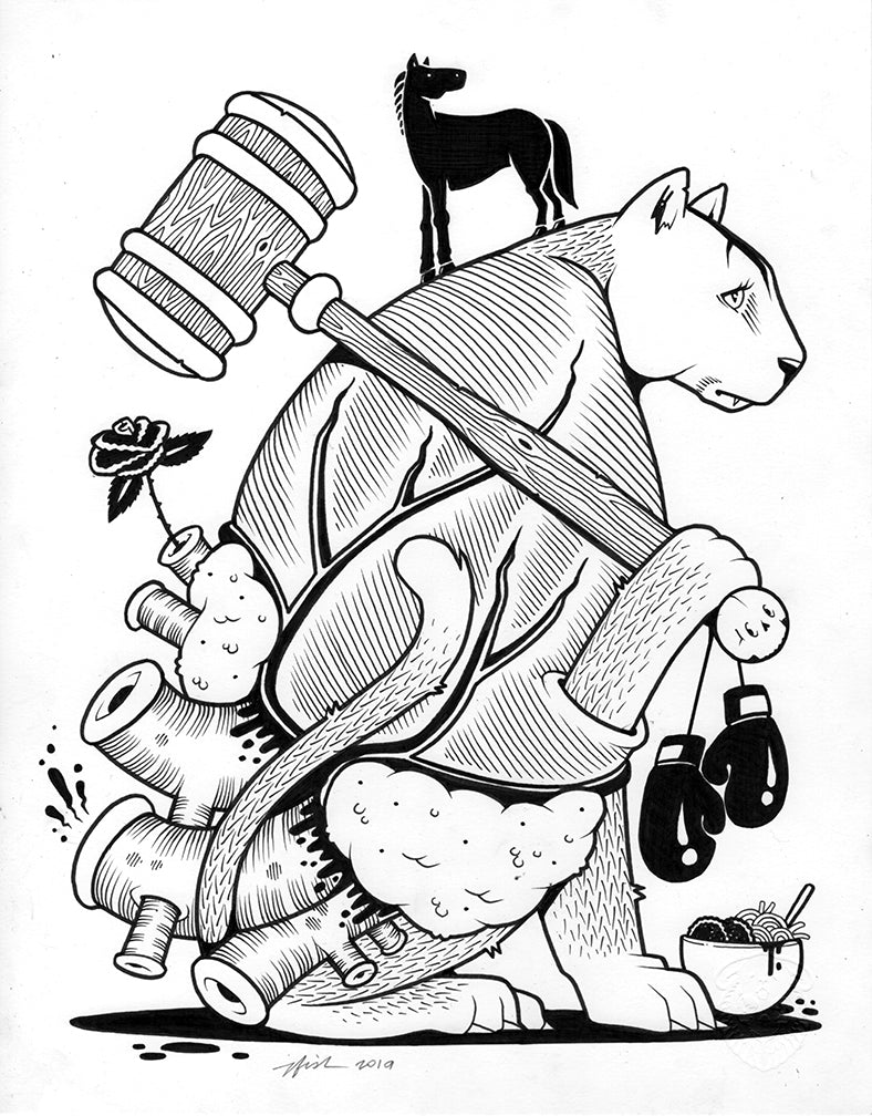 Jeremy Fish "Rebecca" Drawing