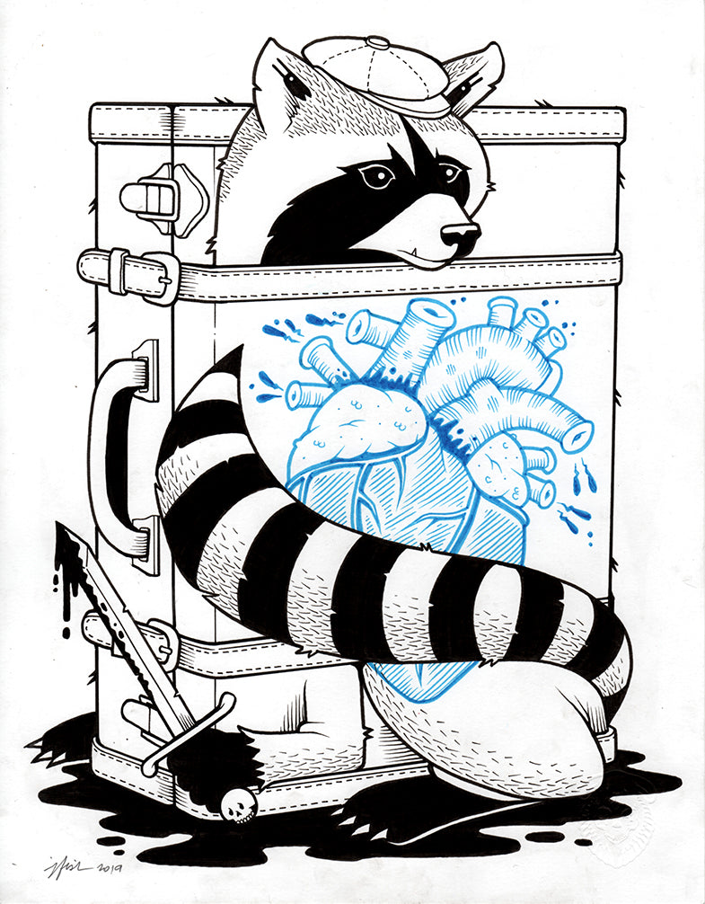 Jeremy Fish "Thief" Drawing