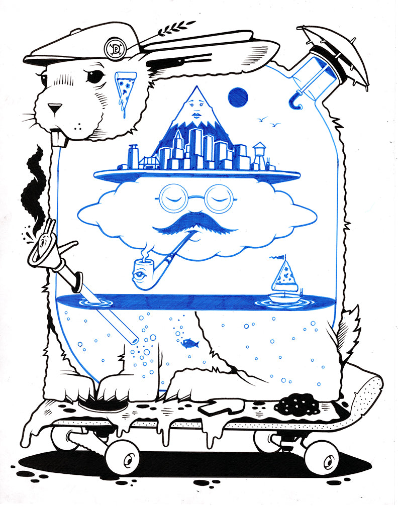 Jeremy Fish "PDX Convention" Drawing