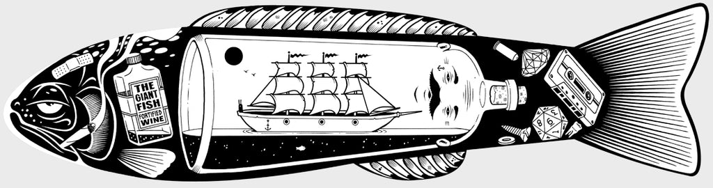 Jeremy Fish & Mike Giant "A Giant Fish Story" Skateboard