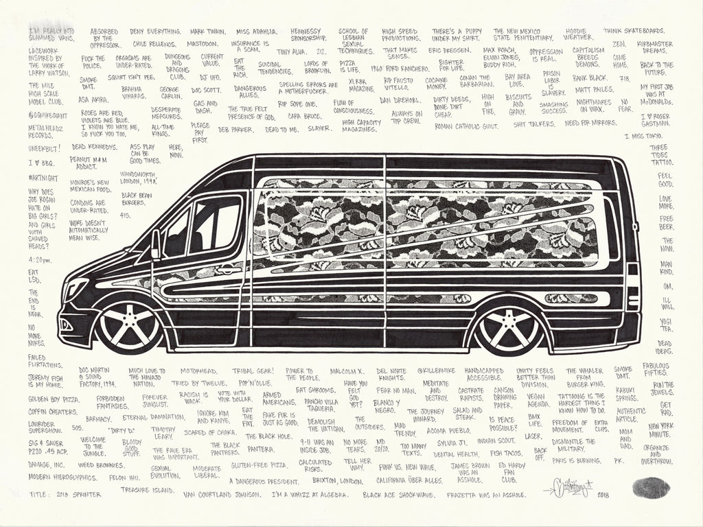Mike Giant "2018 Sprinter" Drawing