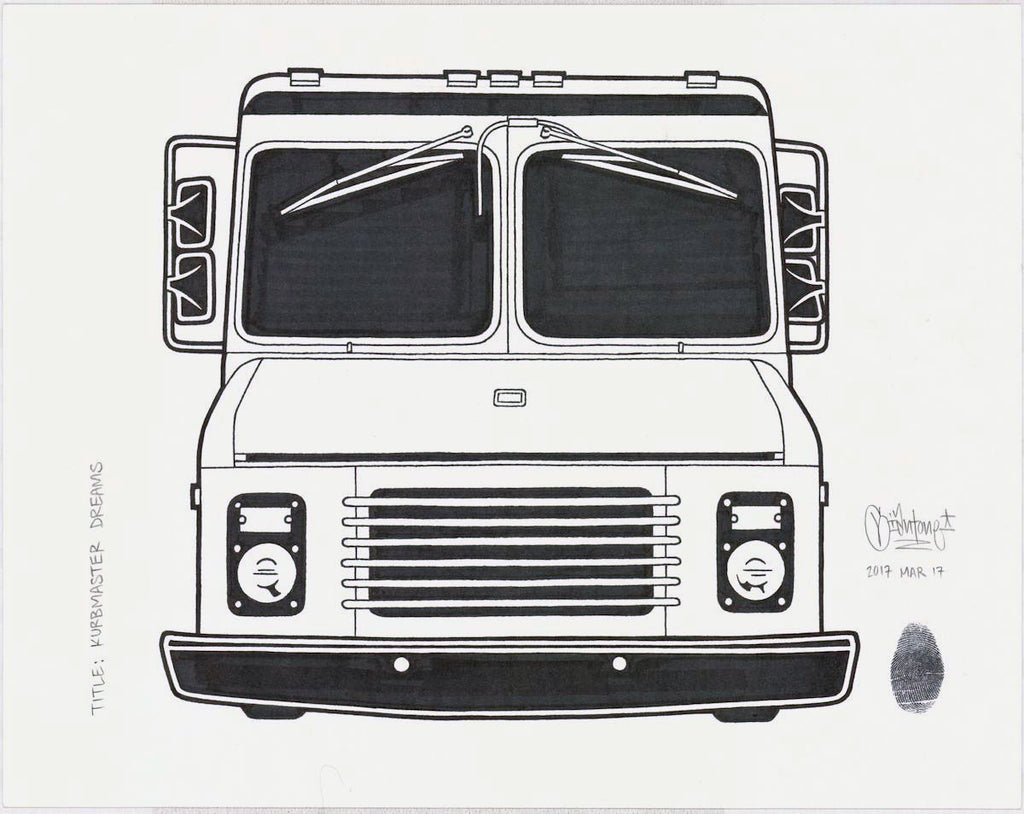 Mike Giant - "Kurbmaster Dreams" Drawing
