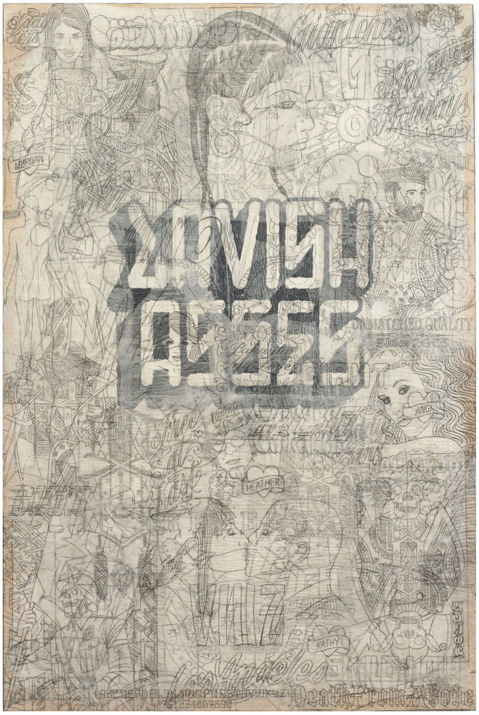 Mike Giant - "Lavish Asses" Collage Panel