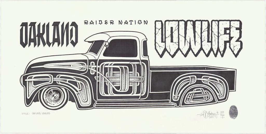 Mike Giant "Oakland Low Life" Drawing