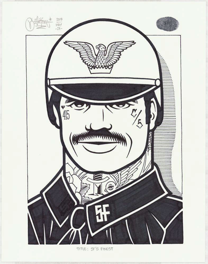 Mike Giant "SF's Finest" Drawing