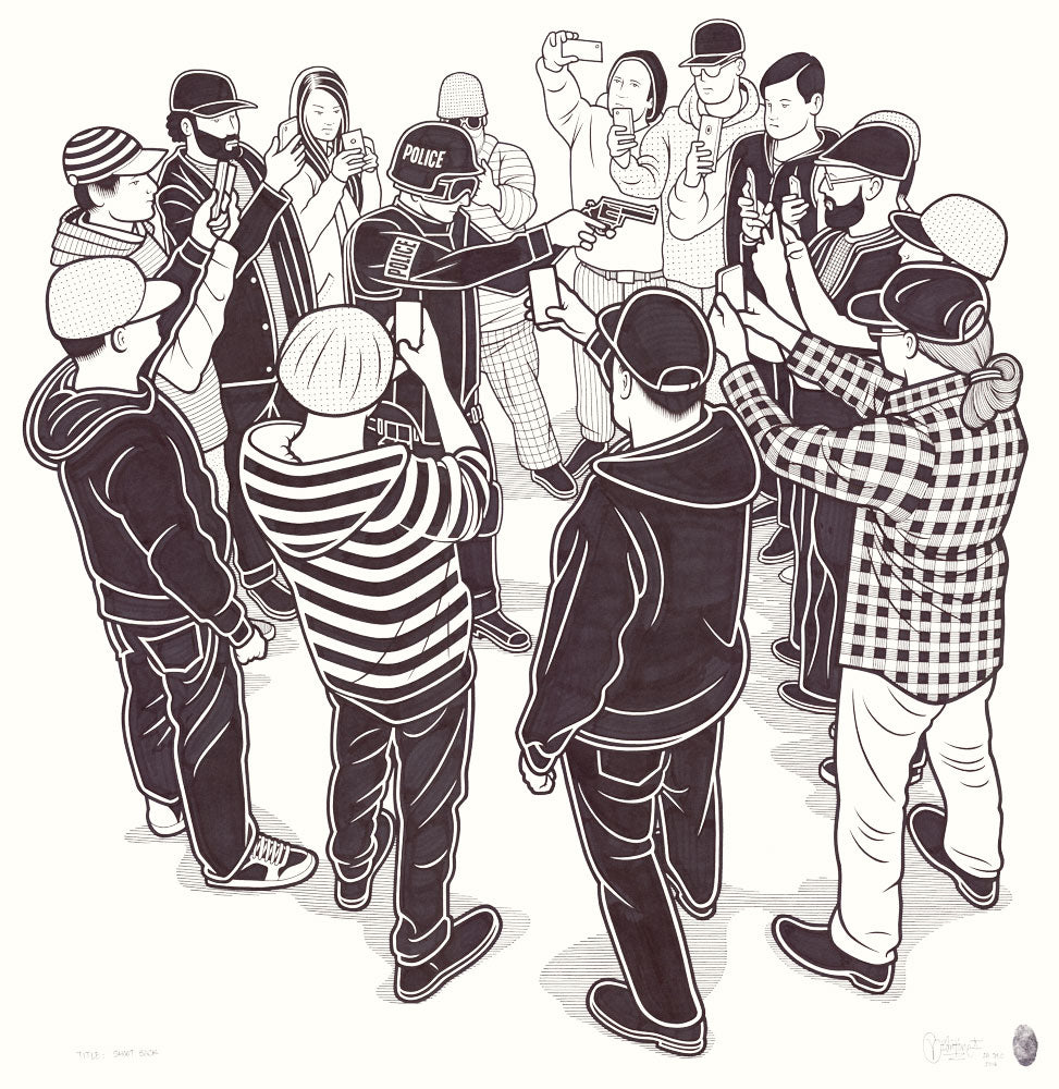 Mike Giant - "Shoot Back" Drawing
