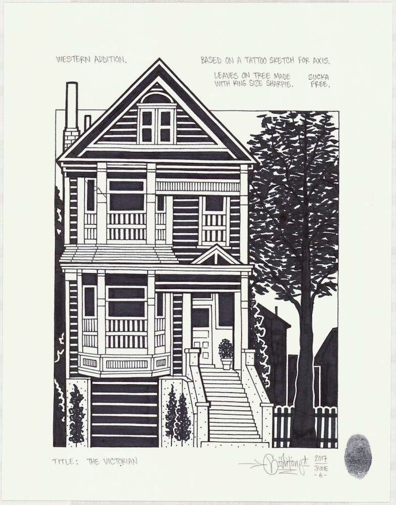 Mike Giant - "The Victorian" Drawing