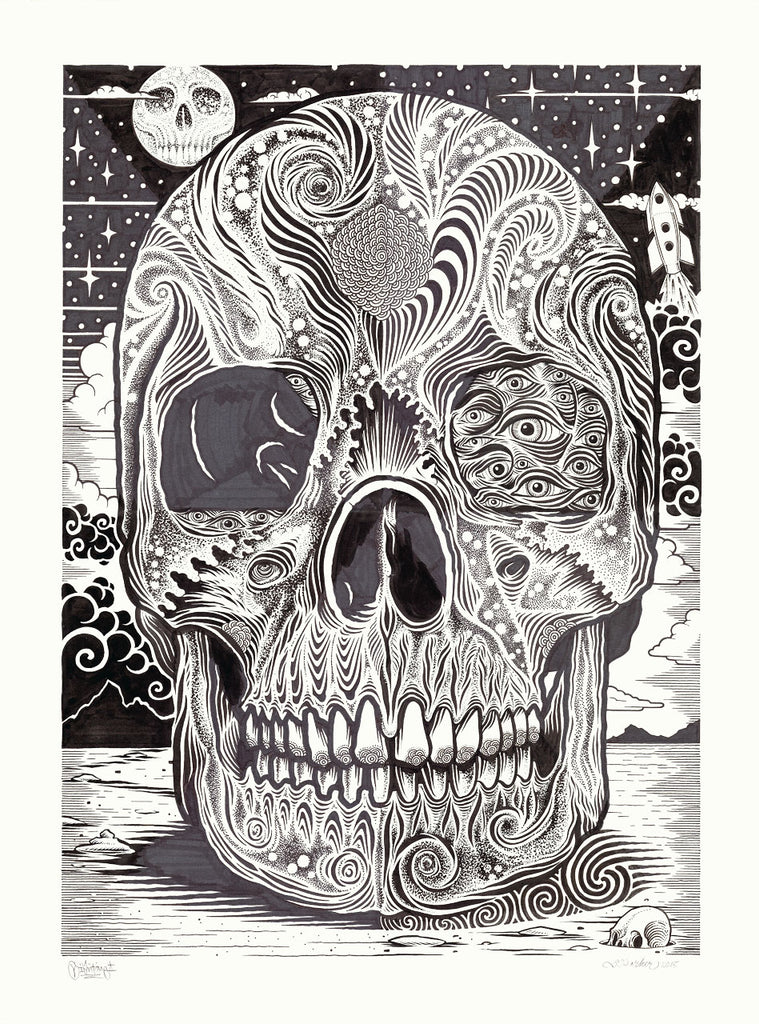 Mike Giant & Sam Parker - "Skull" Drawing