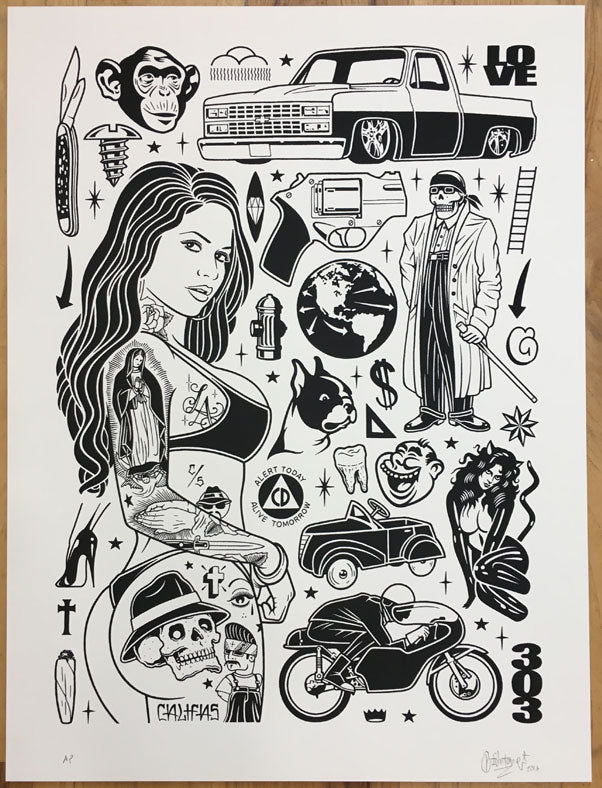 Mike Giant "Stay Alert" Print (Archive)
