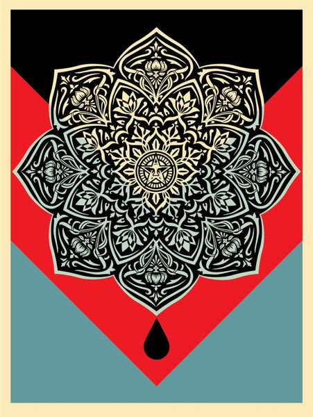 Shepard Fairey "Blood & Oil Mandala" (Oil)
