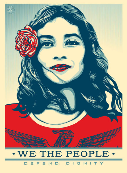 Shepard Fairey - "Defend Dignity" Offset Poster