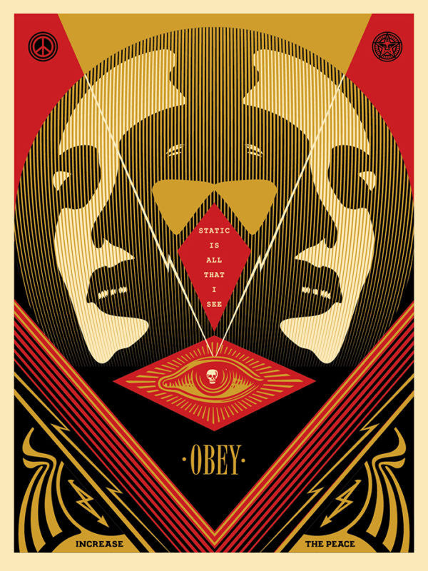 Shepard Fairey "I See Static" (Red)