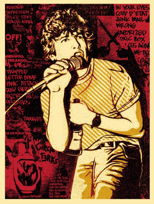 Shepard Fairey "Keith Morris" (Red)