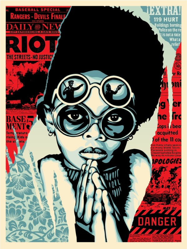 Shepard Fairey "Late Hour Riot"