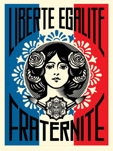 Shepard Fairey "Liberte Egalite Fraternite"
