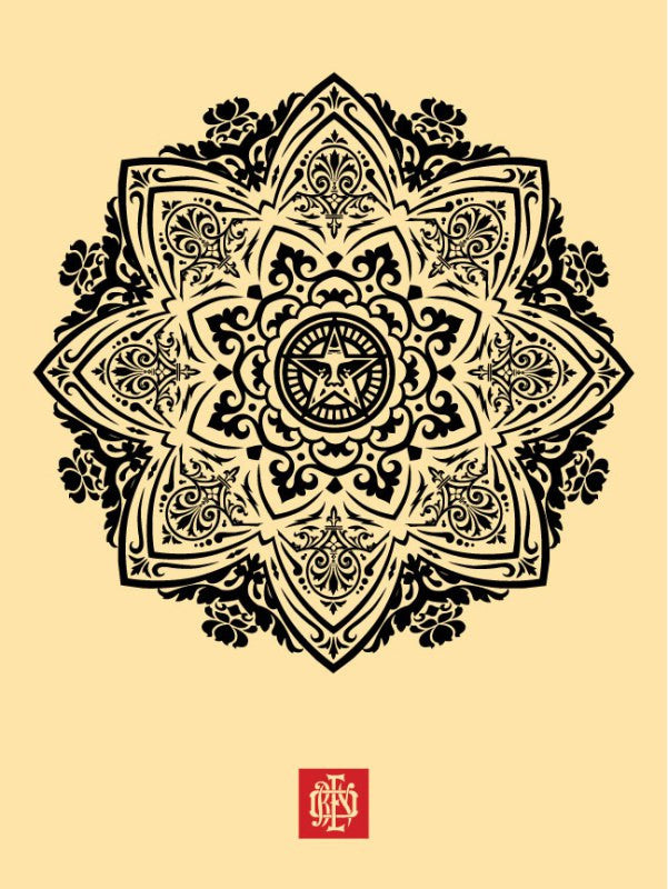 Shepard Fairey "Mandala Ornament 1" (Cream)