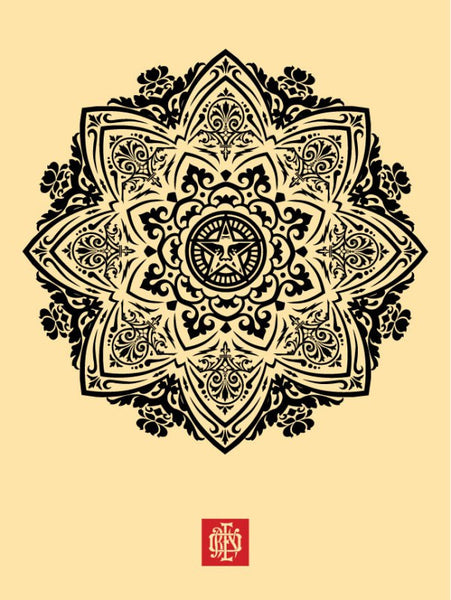 Shepard Fairey "Mandala Ornament 1" (Cream)