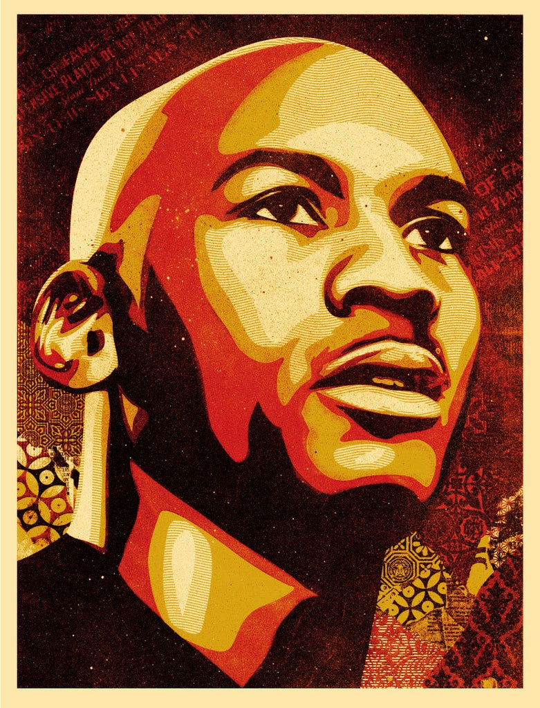 Shepard Fairey "Jordan - HOF Portrait"