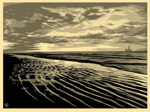 Shepard Fairey "Moon Over Biloxi" (Cream)