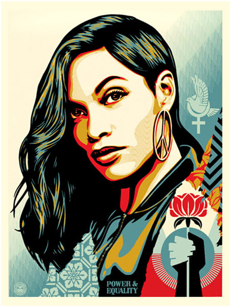 Shepard Fairey "Power & Equality" (Flower)