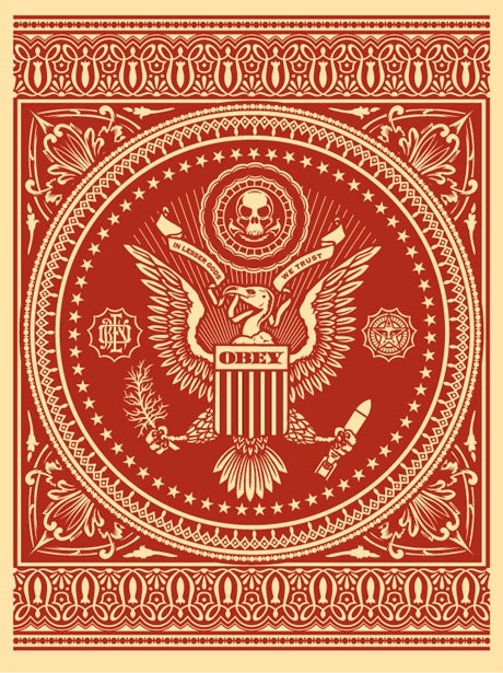 Shepard Fairey "Presidential Seal" (Red)