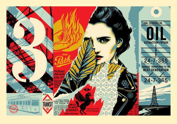 Shepard Fairey "Wrong Path" Large Format
