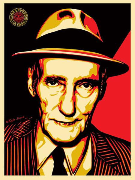 Shepard Fairey "Burroughs 100 Years"