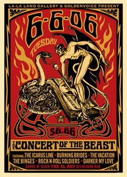 Shepard Fairey "Concert Of The Beast"