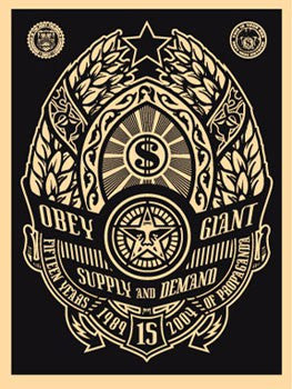Shepard Fairey "Supply and Demand" (Black)