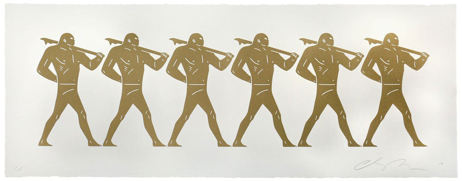 Cleon Peterson "Marchers" (White)