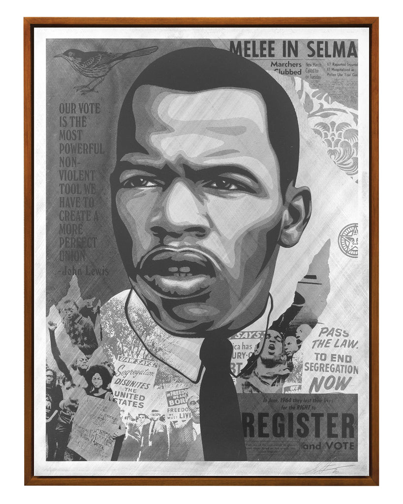 Shepard Fairey “John Lewis - Good Trouble” (Metal)