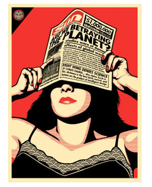 Shepard Fairey "Global Warning"