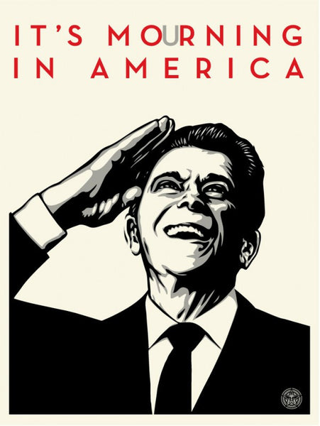 Shepard Fairey "It's Mourning In America"