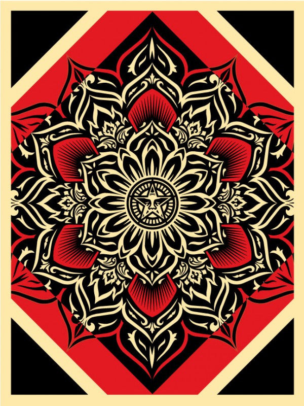 Shepard Fairey "Lotus Diamond" (Red)