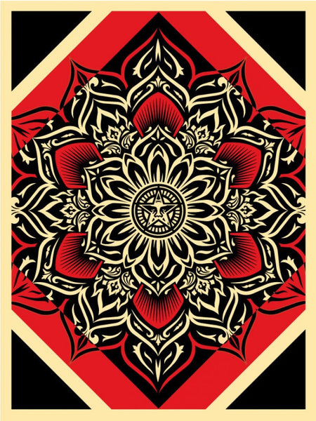 Shepard Fairey "Lotus Diamond" (Red)