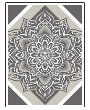 Shepard Fairey "Lotus Diamond" (Silver)