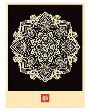 Shepard Fairey "Mandala Ornament 1" (Black)