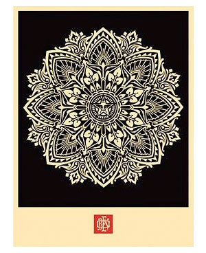 Shepard Fairey "Mandala Ornament 2" (Black)