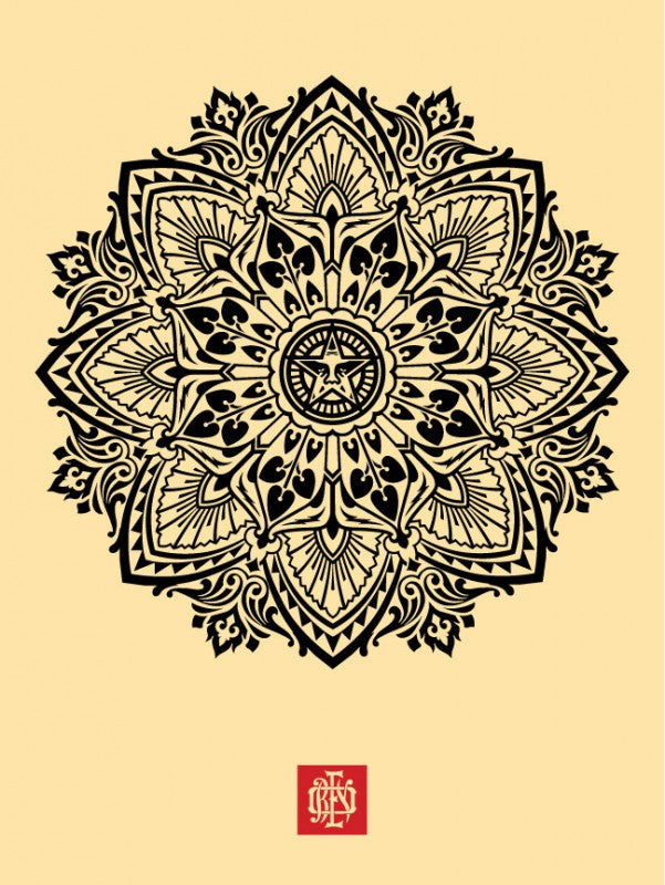 Shepard Fairey "Mandala Ornament 2" (Cream)
