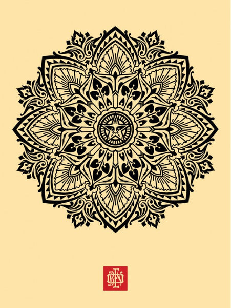 Shepard Fairey "Mandala Ornament 2" (Cream)
