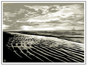 Shepard Fairey "Moon Over Biloxi" (White)