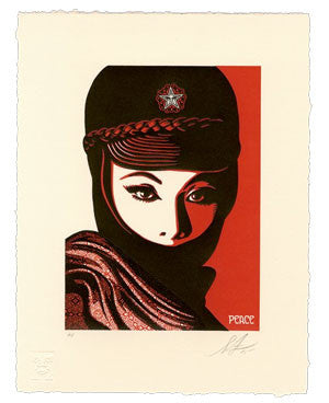 Shepard Fairey "Mujer Fatale" Letterpress