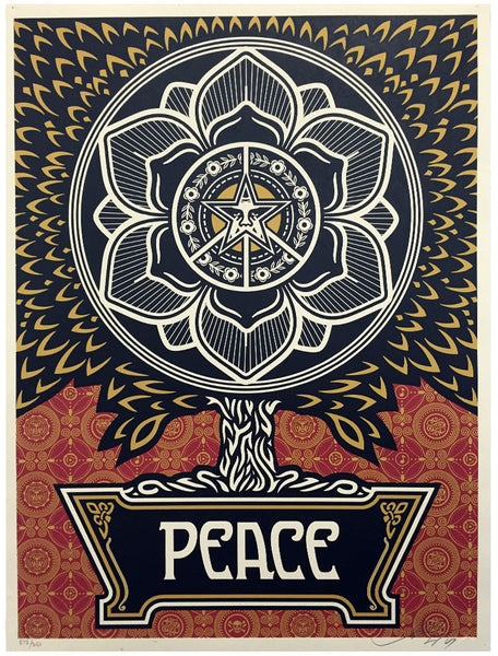 Shepard Fairey "Peace Tree" (Gold)