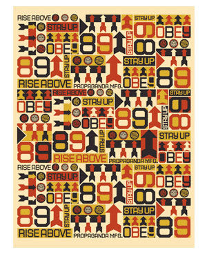 Shepard Fairey "Rise Above Arrows Pattern"