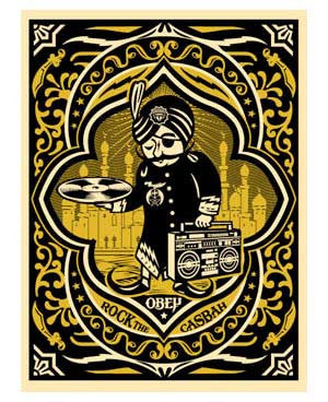 Shepard Fairey "Rock The Casbah" (Gold)
