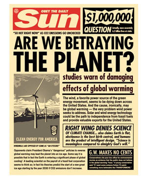 Shepard Fairey "Sun Paper Print"