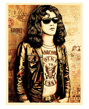 Shepard Fairey "Tommy Ramone" (Red)