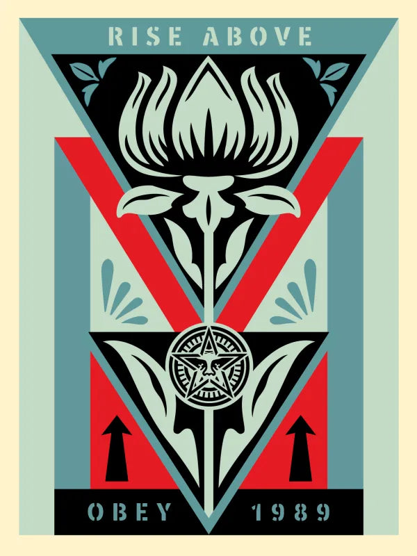 Shepard Fairey - Deco Flower (Black)